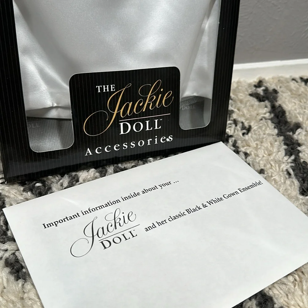 The Jackie Doll - The Black & White Gown Ensemble - Brand New In Box